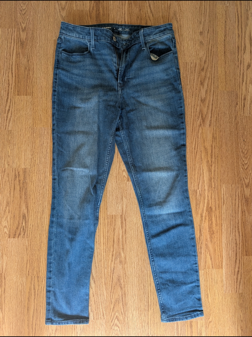Old Navy Blue High-Rise Super Skinny Jeans
